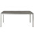 Shore Outdoor Patio Aluminum Dining Table Silver Gray EEI-2251-SLV-GRY