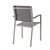 Shore Dining Chair Outdoor Patio Aluminum Set of 2 Silver Gray EEI-2586-SLV-GRY-SET