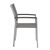 Shore Dining Chair Outdoor Patio Aluminum Set of 2 Silver Gray EEI-2586-SLV-GRY-SET