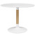 Whirl Round Dining Table White EEI-2666-WHI-SET