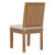 Marina Outdoor Patio Teak Dining Chair Natural White EEI-2700-NAT-WHI