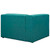 Mingle Fabric Left-Facing Sofa Teal EEI-2720-TEA