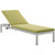 Shore Chaise with Cushions Outdoor Patio Aluminum Set of 2 Silver Peridot EEI-2737-SLV-PER-SET