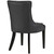 Regent Dining Side Chair Vinyl Set of 2 Black EEI-2742-BLK-SET