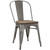 Promenade Dining Side Chair Set of 4 GunMetal EEI-2752-GME-SET