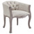 Crown Vintage French Upholstered Fabric Dining Armchair Beige EEI-2793-BEI