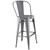 Promenade Bar Side Stool Gunmetal EEI-2813-GME