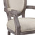 Emanate Vintage French Upholstered Fabric Dining Armchair Beige EEI-2823-BEI