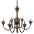 Bountiful Vintage French Pendant Ceiling Light Candelabra Chandelier  EEI-2888