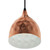 Dimple 6.5" Bell-Shaped Rose Gold Pendant Light  EEI-2903