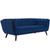 Bestow 2 Piece Performance Velvet Sofa and Loveseat Set Navy EEI-2979-NAV-SET