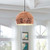 Dimple 13.5" Half-Sphere Rose Gold Pendant Light  EEI-3087