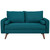 Revive Upholstered Fabric Loveseat Teal EEI-3091-TEA