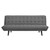 Glance Tufted Convertible Fabric Sofa Bed Gray EEI-3093-GRY