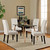 Confer Dining Side Chair Fabric Set of 4 Beige EEI-3326-BEI