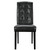 Perdure Dining Vinyl Side Chair Black EEI-811-BLK