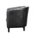 Prospect Upholstered Vinyl Armchair Black EEI-813-BLK