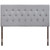 Clique Queen Upholstered Fabric Headboard Sky Gray MOD-5202-GRY