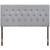 Clique Full Upholstered Fabric Headboard Sky Gray MOD-5204-GRY