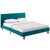 Anya Full Fabric Bed Teal MOD-5418-TEA