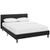 Linnea Full Faux Leather Bed Black MOD-5423-BLK