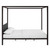 Raina Queen Canopy Bed Frame Brown Gray MOD-5570-BRN-GRY