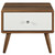 Transmit Nightstand Walnut White MOD-5731-WAL-WHI