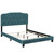 Amelia Queen Performance Velvet Bed Sea Blue MOD-5864-SEA