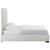 Genevieve Queen Faux Leather Platform Bed White MOD-6048-WHI