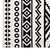 Haku Geometric Moroccan Tribal 5x8 Area Rug Black and White R-1010A-58