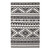 Haku Geometric Moroccan Tribal 5x8 Area Rug Black and White R-1010A-58