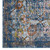 Minu Distressed Floral Lattice 4x6 Area Rug Blue Gray, Yellow and Orange R-1091C-46
