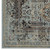 Enye Distressed Vintage Floral Lattice 5x8 Area Rug Brown and Silver Blue R-1105A-58