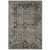 Enye Distressed Vintage Floral Lattice 8x10 Area Rug Brown and Silver Blue R-1105A-810