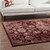 Cynara Distressed Floral Persian
Medallion 5x8 Area Rug Burgundy and Beige R-1111A-58