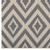 Jagged Geometric Diamond Trellis 8x10 Indoor and Outdoor Area Rug Gray and Beige R-1135A-810