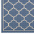 Avena Moroccan Quatrefoil Trellis 8x10 Indoor and Outdoor Area Rug Blue and Beige R-1137A-810