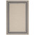 Rim Solid Border 5x8 Indoor and Outdoor Area Rug Gray and Beige R-1140D-58