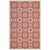 Ariana Vintage Floral Trellis 5x8 Indoor and Outdoor Area Rug Red and Beige R-1142D-58