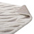 Whimsical Current Abstract Wavy Striped 5x8 Shag Area Rug Ivory and Light Gray R-1155A-58