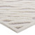 Whimsical Current Abstract Wavy Striped 5x8 Shag Area Rug Ivory and Light Gray R-1155A-58