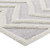 Whimsical Pathway Abstract Chevron 5x8 Shag Area Rug Ivory and Light Gray R-1156A-58