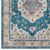 Success Anisah Distressed Floral Persian Medallion 8x10 Area Rug Blue, Ivory, Yellow, Orange R-1163C-810