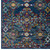 Entourage Khalida Distressed Floral Lattice 8x10 Area Rug Blue, Orange, Yellow, Red R-1169B-810