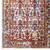 Entourage Jessa Distressed Vintage Floral Lattice 8x10 Area Rug Ivory, Blue, Orange, Yellow, Red R-1170A-810