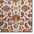 Entourage Azami Distressed Vintage Floral Lattice 8x10 Area Rug Ivory, Blue, Orange, Yellow, Red R-1171A-810