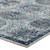 Entourage Kensie Distressed Floral Moroccan Trellis 5x8 Area Rug Ivory and Blue R-1173B-58