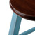 Ivy 24" Counter Stool Rustic Light Blue w/ Walnut Seat