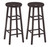 Oakley 2-Pc 30" Swivel Seat Bar Stool Set Dark Espresso