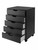 Halifax Cabinet for Closet / Office, 5 Drawers, Black